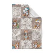 Tea Time Wholecloth Cheater Quilt | Natural