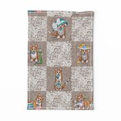 Tea Time Wholecloth Cheater Quilt | Natural