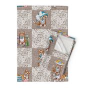 Tea Time Wholecloth Cheater Quilt | Natural