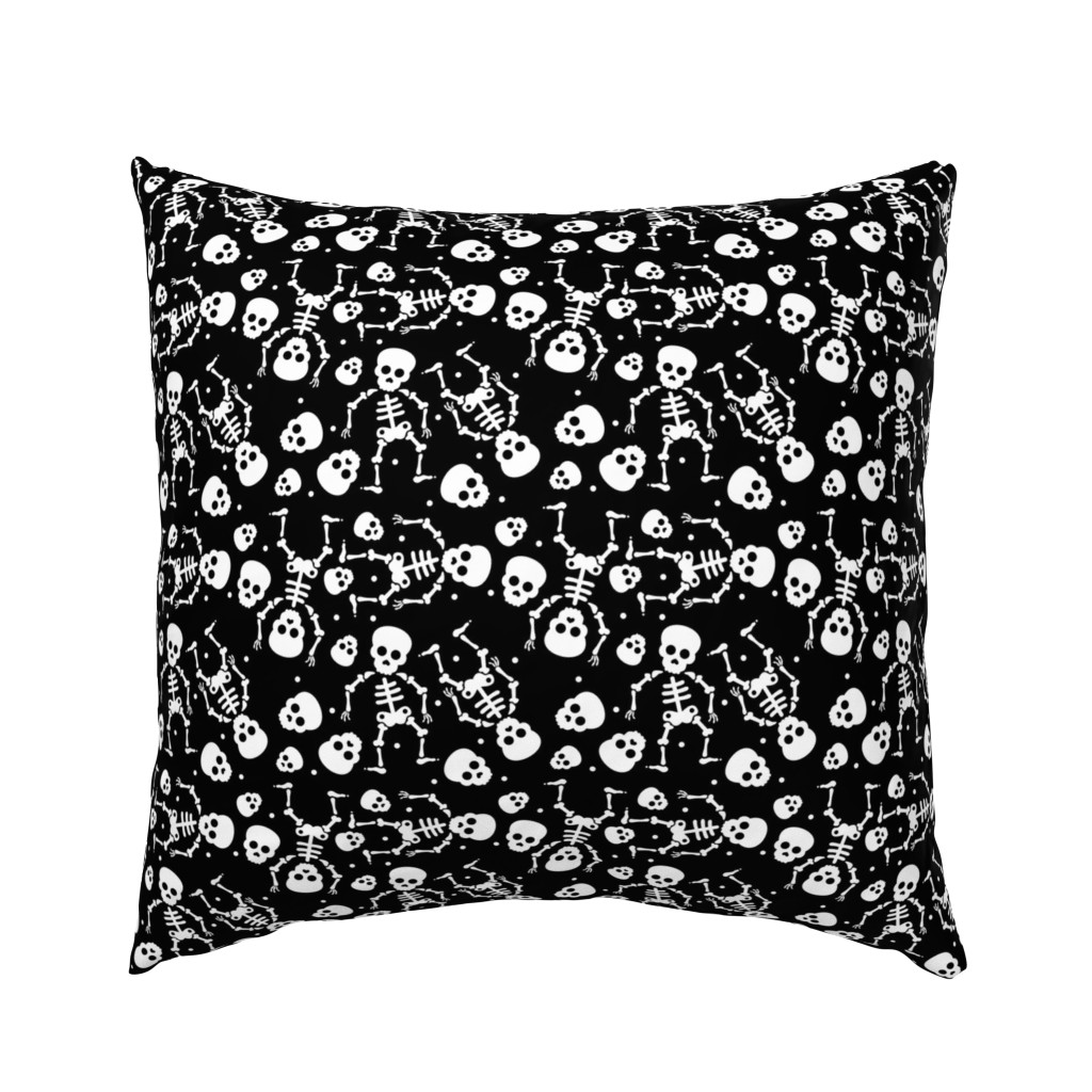 Little skulls and skeleton day of the dead halloween October fall design black and white monochrome