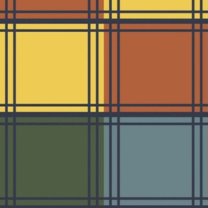 Four Color Blocks in Bayeux Palette