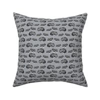 SMALL - musk ox fabric // arctic animal fabric canada alaska greenland - grey