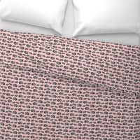 SMALL - musk ox fabric // arctic animal fabric canada alaska greenland - pastel pink