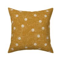 Moon Sparkle Zodiac - White and Mustard 