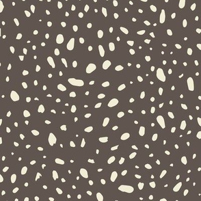 Pebble Galaxy - Cream Spots on Brown - © Autumn Musick 2019