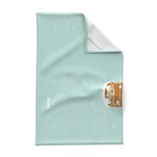 2020 Tea towel-aqua