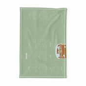 2020 Tea towel-green