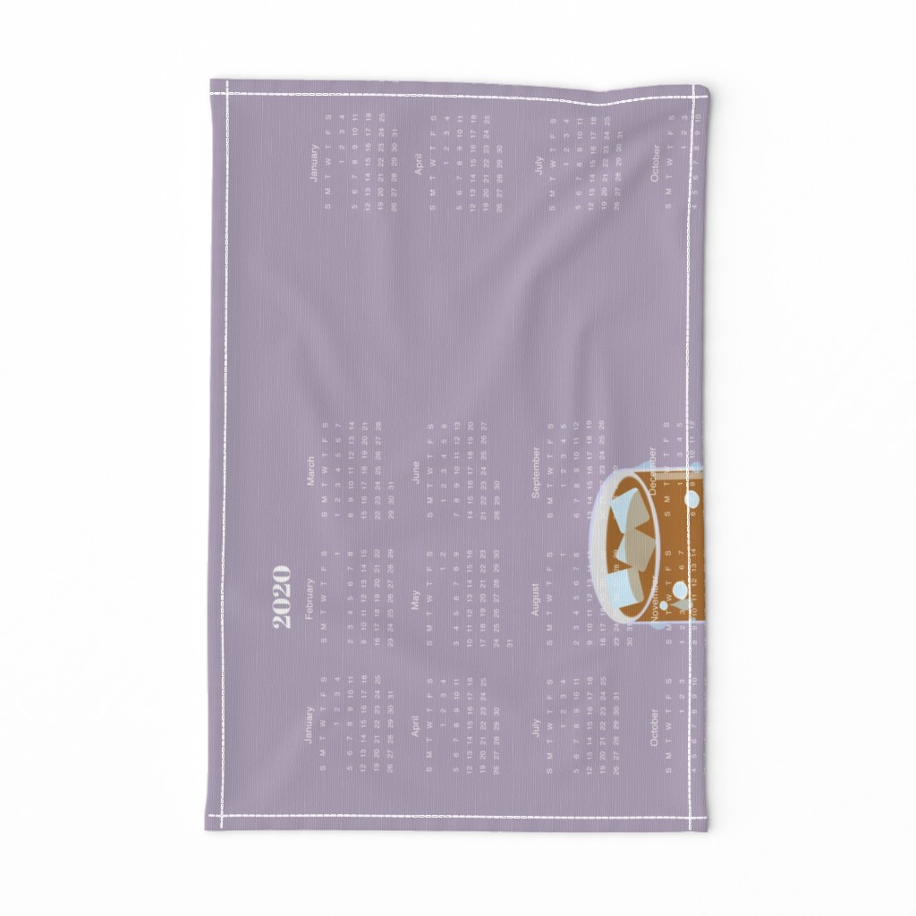 2020 Tea towel-lavender