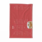 2020 Tea towel-red