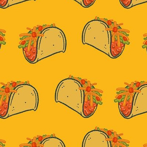 Taco Night on Yellow - Large