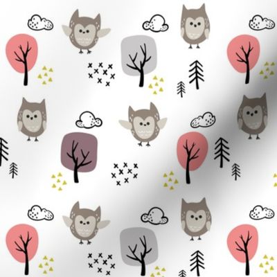 Woodland Animals Owl V2 - Girls