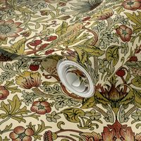 William Morris ~ Strawberry Thief ~ Trianon Cream  ~ One Foot Repeat