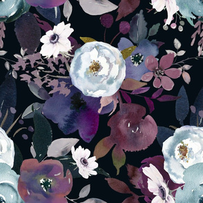 Moody Midnight Floral (Rotated)