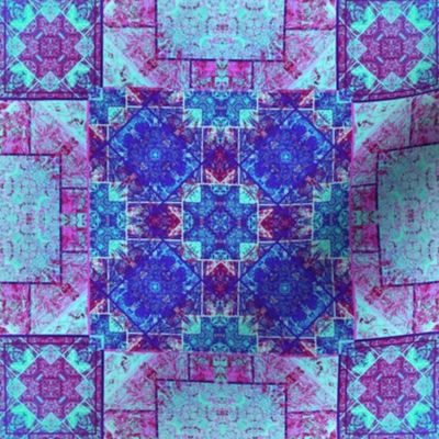 Sun-Flower Squares Quilt