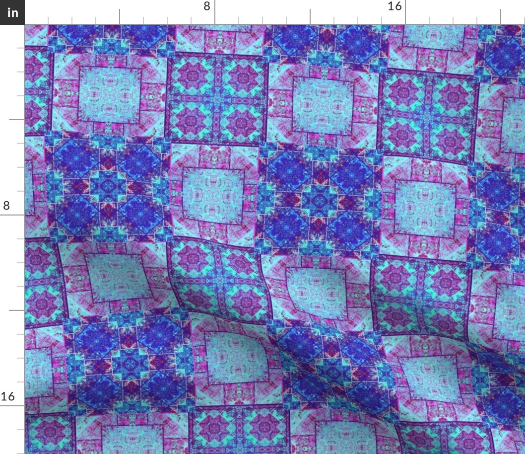 Sun-Flower Squares Quilt