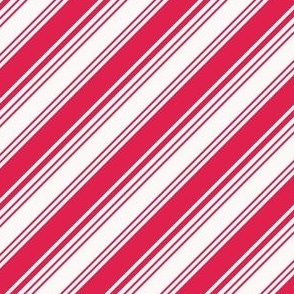 Red and white candy cane stripes