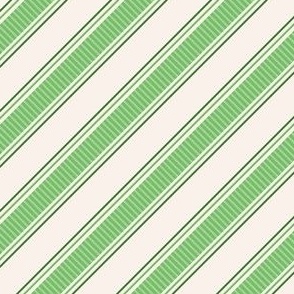 Candy cane stripes green
