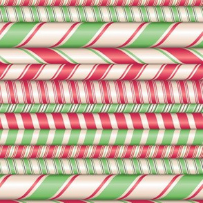 Assorted candy cane stripes