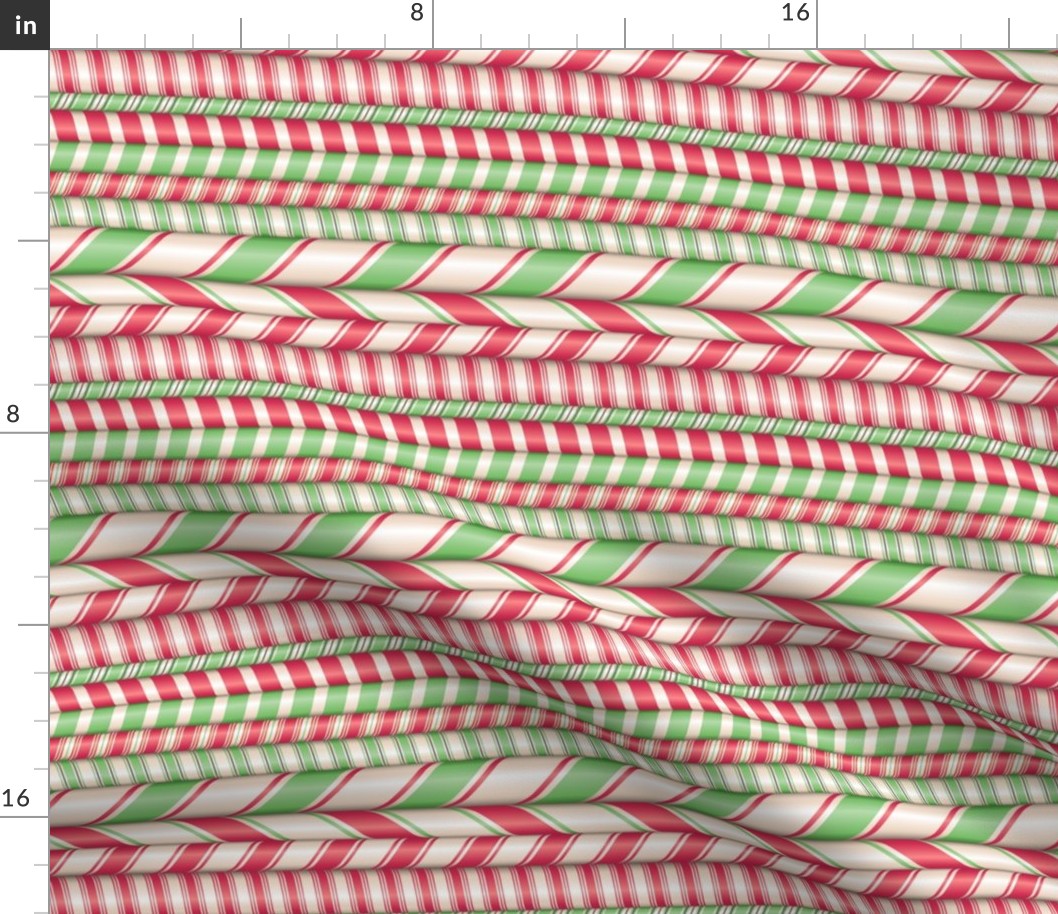 Assorted candy cane stripes