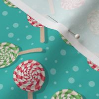 Red and green lollipops