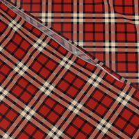 Red and black winter plaid