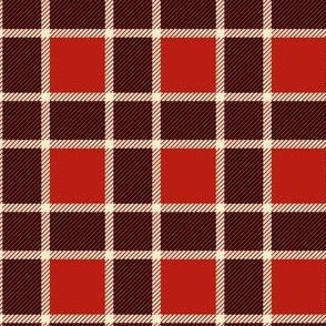 Red and black Christmas plaid