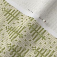Ugly Sweater Knit—Trees-Light green trees on light background