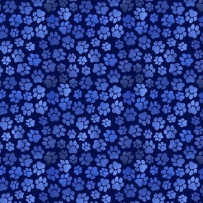 Blue Pawprints - Small