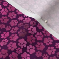 Magenta Pawprints - Small