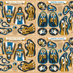 Curry set of the complete nativity of jesus series