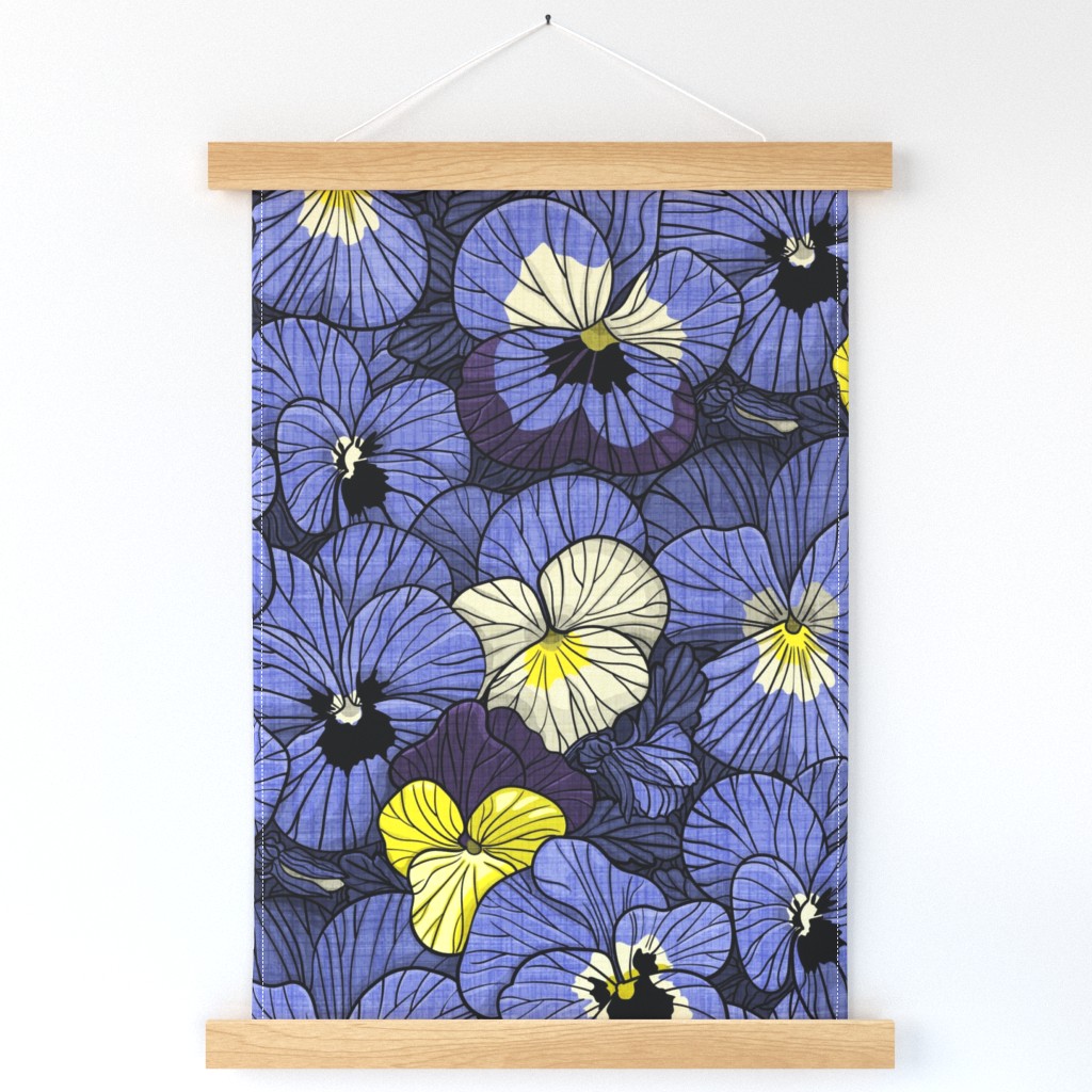 Pansy Blue Spring Flowers - jumbo