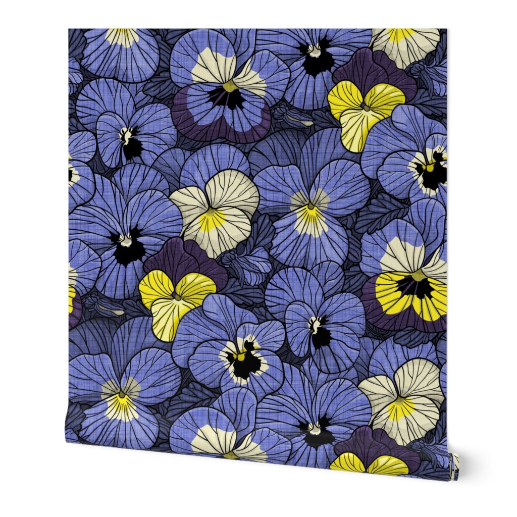 Pansy Blue Spring Flowers - jumbo