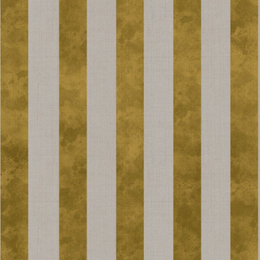 Golden stripes on gray linen