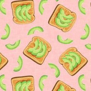 avocado toast - pink - LAD19