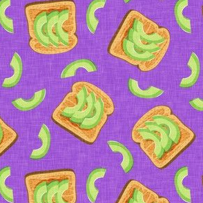 avocado toast - purple - LAD19