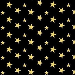 Stars Yellow VIP Movie Night / Theater Pop-Corn   starry on black   