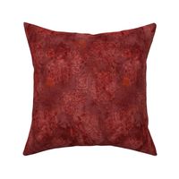 19-13o Batik Floral Stamps Wine Cranberry Red maroon