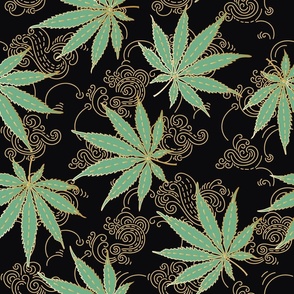 Cannabis, Hemp, or Marihuana leaves