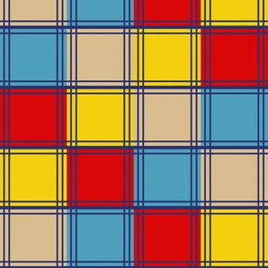 Four Color Blocks in 1940s Colors 2