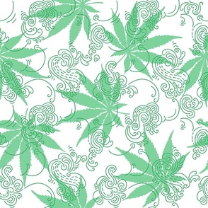 Cannabis, Hemp, or Marihuana leaves