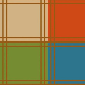 Four Color Blocks in 1960s Colors