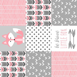 Rotated Pink Fox Patchwork