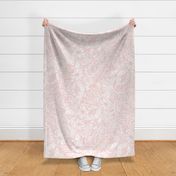 floral linework - large scale - blush