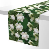 White Rose Multiple Dark Green