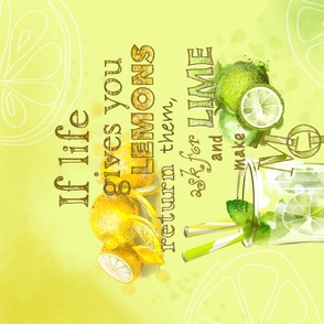 Mojito tea towel