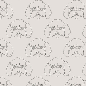  One Line Poodle_8x8