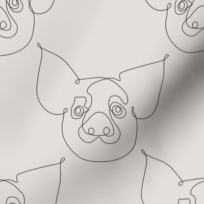  One Line Pig_8x8