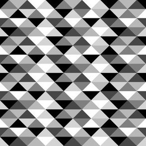 White Gray Black Triangles