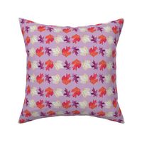 Falling Leaves Print-Purple