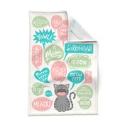 Do You Speak Cat? Tea Towel 